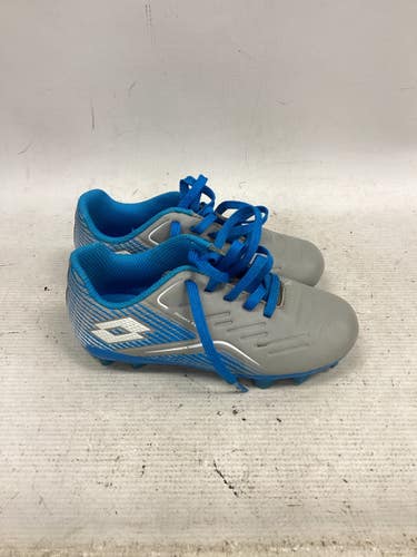 Used Lotto Soccer Cleats Grey And Royal Blue Youth 11.0 11851-S000049223