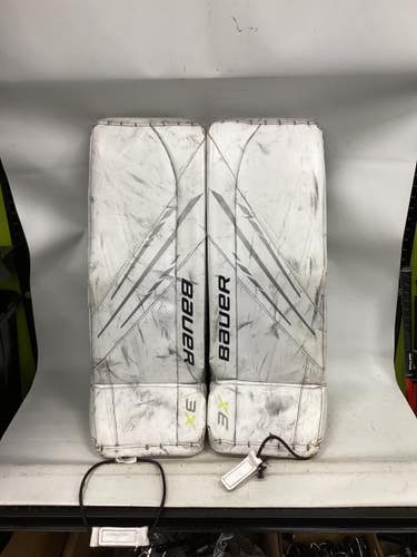 Used Bauer VAPOR 3X Goalie Leg Pads Inter White 30" 11851-S000049196