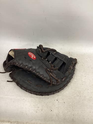 Used Rawlings PREMIUM SERIES BB/SB First Base RH Throw Black 12 1/2" 11851-S000049206