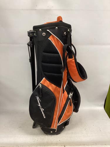 Used Tommy Armour HOT SCOT Jr Stand Bag Black And Orange 11851-S000049187