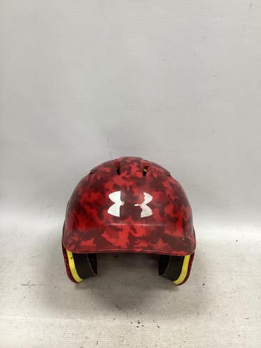 Used Under Armour CHARGER HELMET Batting Helmet No Mask Red SM 11851-S000049170