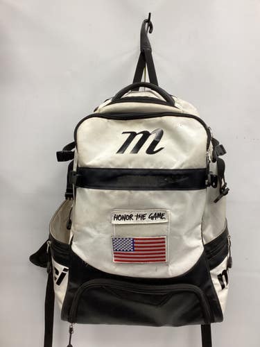 Used Marucci HONOR THE GAME BB/SB Player Backpack White 11851-S000049141
