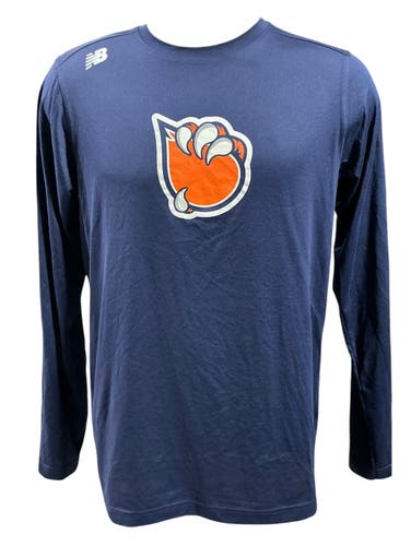 Bakersfield Condors New Balance Long Sleeve Shirt Navy Large (Used) 8810
