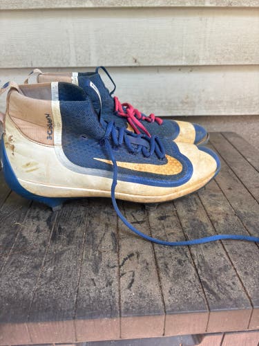 Blue Men's Size M 11.5 (W 12.5) Adult Nike Air Huarache 2K Filth Elite High Top Metal (Used)