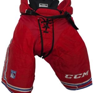 CCM HP45 Pro Stock Hockey Pants Medium Rangers Used NHL (15697)