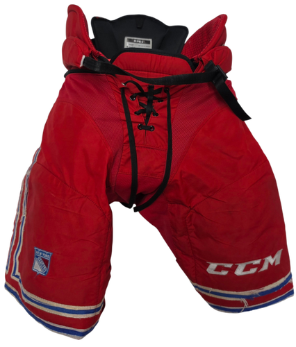 CCM HP45 Pro Stock Hockey Pants Medium Rangers Used NHL (15697)