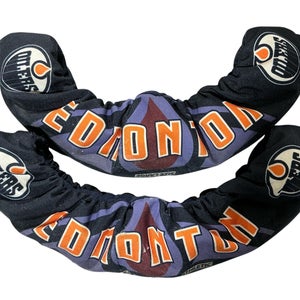 Edmonton Oilers Pro Stock Skate Soaker Guard Large (Used) 8806