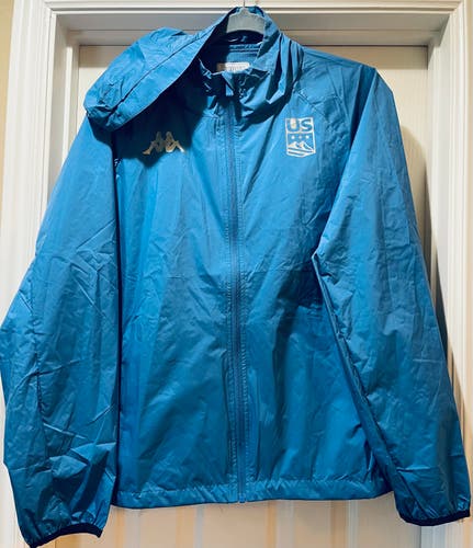 US Ski Team Kappa Blue Kombat Rain /Windbreaker Jacket *NEW*