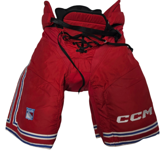 CCM HP45 Pro Stock Hockey Pants Medium Rangers Used NHL (2) (15698)