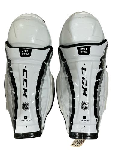 CCM 21K Pro Shin Pads 15" Pro Stock (Used) 8802