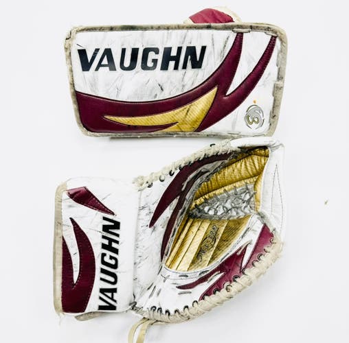 Vaughn Velocity 3 Goalie Glove & Blocker-Regular