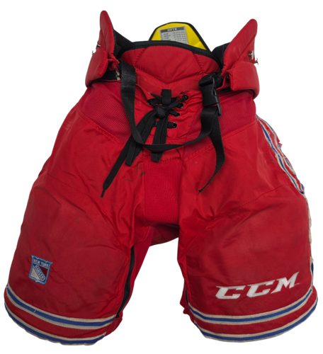 CCM HPTK Custom Pro Stock Hockey Pants Large NHL Rangers Used (15702)