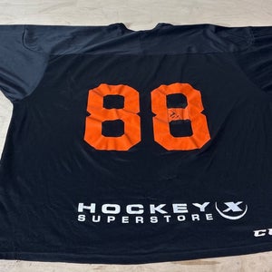 CCM XXL TTG EEG Black #88 Orange numbers practice jersey