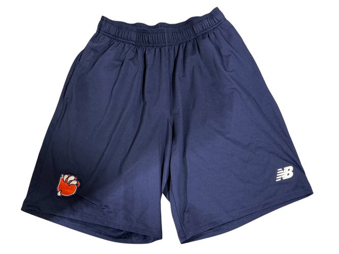 Bakersfield Condors New Balance Shorts Navy Blue Medium Pro Stock (Used) 8808