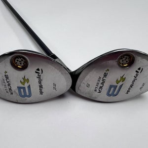 TaylorMade Burner Rescue 2008 4 & 5 Hybrid Set 22* 25* REAX 50g Ladies RH