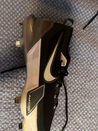 Nike trout Black Men's Size 13.0 (W 14.0) Adult Low Top Metal (New)