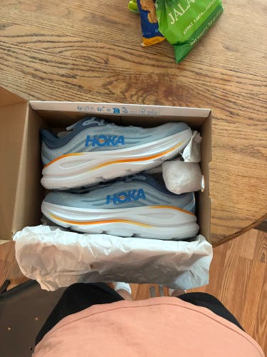 Blue Unisex Size M 14.0 (W 15.0) Adult Hoka Bondi 8 Shoes (New)
