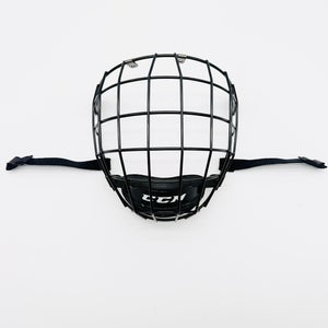 CCM FM 580 Hockey Facemask Cage-Black-Large-Red Chin Cup