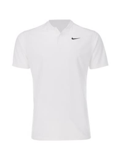 White Size Medium Men’s Nike Dri-FIT Victory Blade Collar Golf Polo Shirt DH0838-100 (NEW)