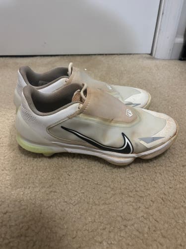 White Men's Size M 10.0 (W 11.0) Adult Nike Force Zoom Trout 7 Low Top (Used)