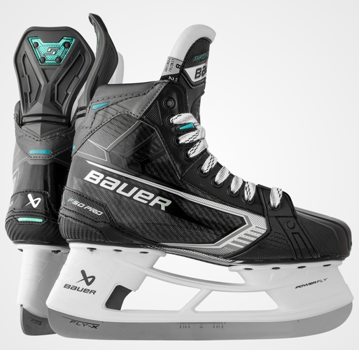 BAUER SUPREME F50 PRO SKATES SR SIZE 8 FIT 2 BRAND NEW FLY X STEEL