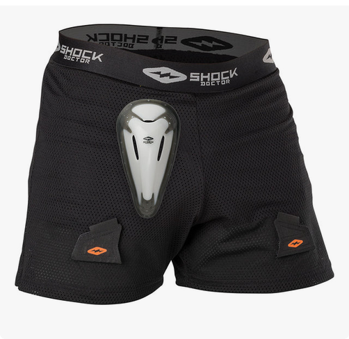 (New) Shock Doctor Boy's Loose Hockey Short w/ Cup Youth Medium
