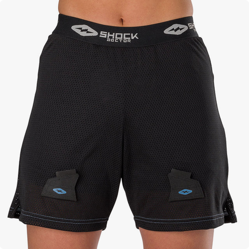 (New) ShockDoctor Girls Loose Short w Pelvic Protection Youth SM