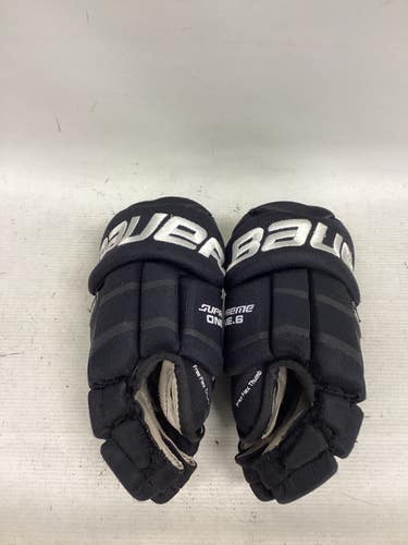 Used Bauer SUPREME ONE.6 Junior Gloves Black 12" 11851-S000047944