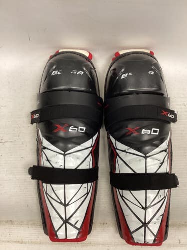 Used Bauer VAPOR X60 Junior Shin Guards Black 12" 11851-S000047947