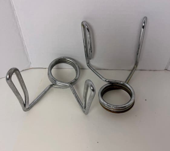 2 Pack Olympic Barbell Spring Clips, 50mm/2"  Diameter (Used)