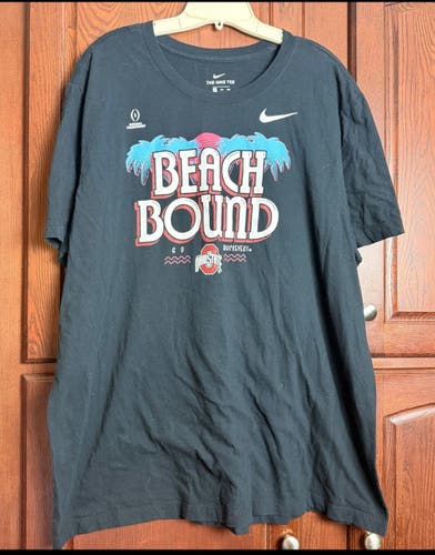 Ohio State Buckeyes Men's XXL 2XL 2021 Beach Bound Nike T-shirt NCAA Title Game (Used)