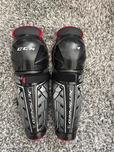 Senior CCM JetSpeed FT350 14" Shin Pads (Used)