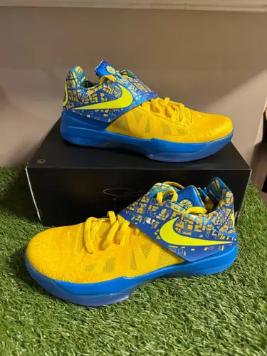 Nike Zoom KD 4 IV Scoring Title 2025 Photo Blue-Lemon Twist Mens 11.5 FZ5916-400