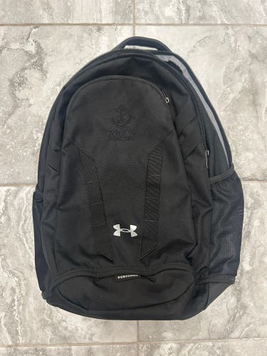 Navy Lacrosse All Black Under Armour Backpack (New)