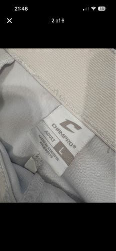 White Men's Large Adult Champro Game Pants (Used)