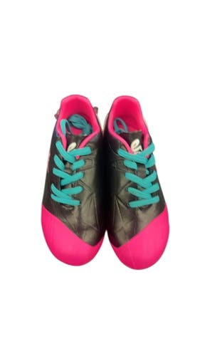 Eletto Youth Soccer Cleats - Black/Pink/Teal - Size 12