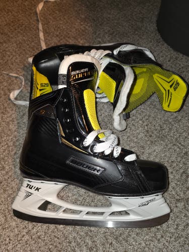 Black/Yellow 2021 Bauer Supreme S29 Hockey Skates Regular Width 9 (New)