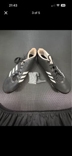 Black Men's Size M 9.5 (W 10.5) Adult Adidas Cleats (Used)