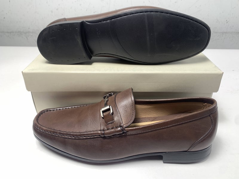 Peter Millar Crown Leather Bit Loafer Brown Men's SZ 11.5 NEW