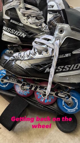 Mission Inhaler NLS2 Inline Skates Regular Width Size 8 (Used)