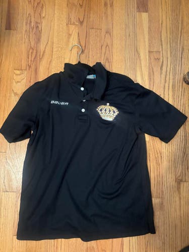 Bauer Hockey NHL Los Angeles Jr. Kings Classic Fit Adult Polo Size S - Excellent