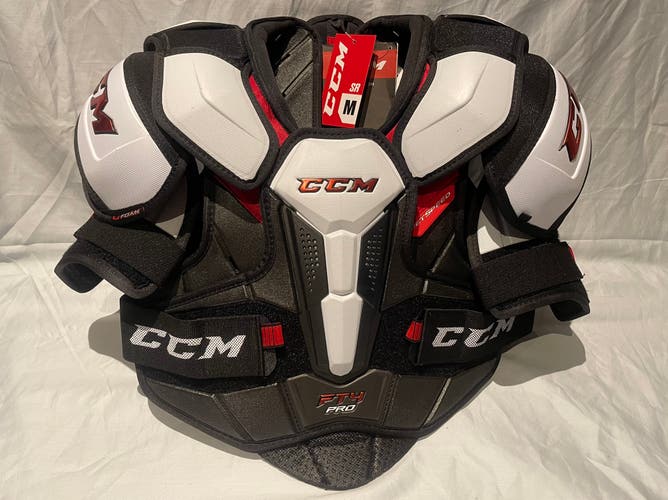 New CCM JetSpeed FT4 Pro Shoulder Pads - Size Senior Medium NWT