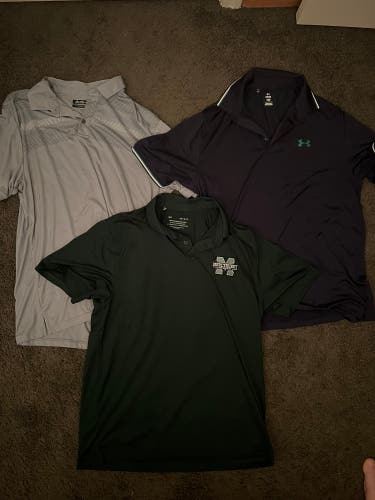 Blue Large Men's Under Armour Shirt (Used)