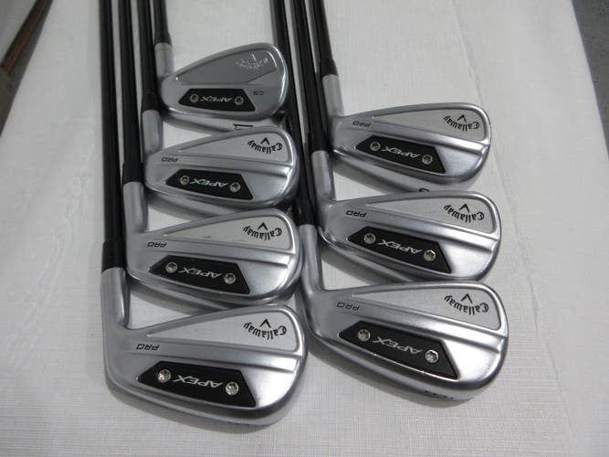 Callaway Apex Pro & CB 24 Iron Set - 5-PW, AW - Regular Flex Graphite +0.5" Long