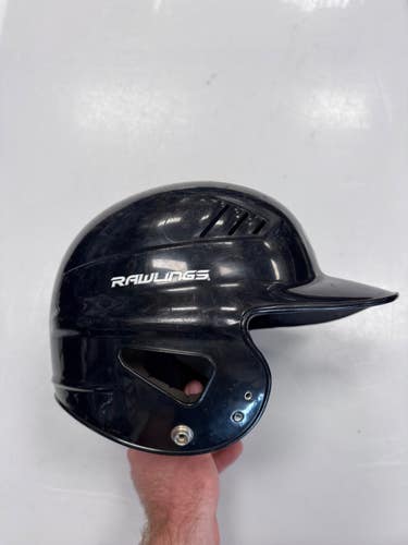Used Rawlings RCFH 6 1/2 7 1/2 Batting Helmet No Mask Black XS 11860-S000313146