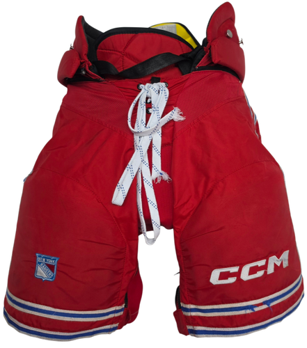 CCM HPTK Custom Pro Stock Hockey Pants Medium NHL Rangers Used (15704)