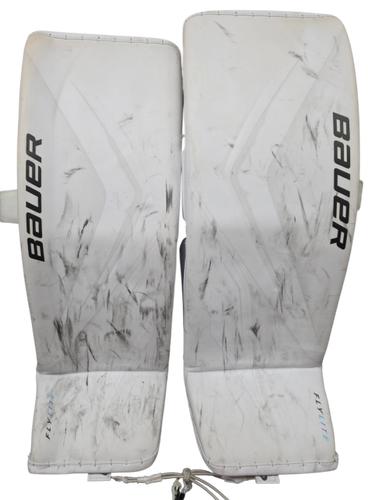 Bauer Vapor Flylite Goalie Leg Pads Large 35+ White Retail Used (15710)