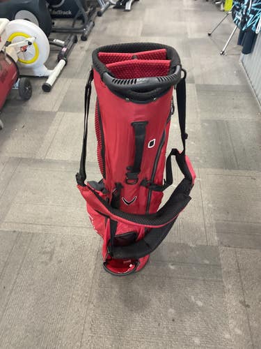 Used Callaway HYPER LITE ZERO Mens Stand Bag Red 11614-S000241297