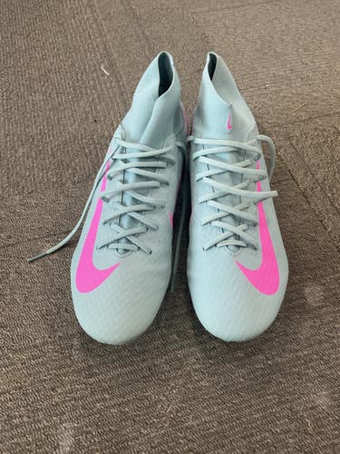 Used Nike ZM SUPERFLY 10 ACAD FG/MG Soccer Cleats Teal Senior 9.5 11614-S000241242