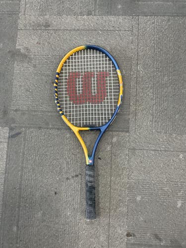 Used Wilson US OPEN GRAPHITE TITANIUM Adult Tennis Racquet Navy Blue 4 3/8" 11614-S000241234